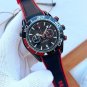 11_Quartz Watch European Seahorse Five-Pin Watch Stainless Steel Case Rubber Strap Men's Quartz Watc