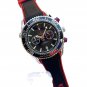 3_Quartz Watch European Seahorse Five-Pin Watch Stainless Steel Case Rubber Strap Men's Quartz Watch