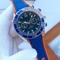 4_Quartz Watch European Seahorse Five-Pin Watch Stainless Steel Case Rubber Strap Men's Quartz Watch