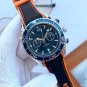 6_Quartz Watch European Seahorse Five-Pin Watch Stainless Steel Case Rubber Strap Men's Quartz Watch