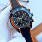 8_Quartz Watch European Seahorse Five-Pin Watch Stainless Steel Case Rubber Strap Men's Quartz Watch