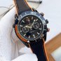 9_Quartz Watch European Seahorse Five-Pin Watch Stainless Steel Case Rubber Strap Men's Quartz Watch