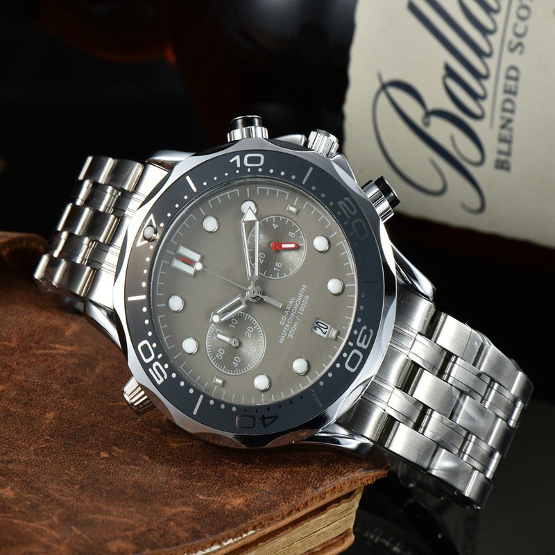 8_Quartz Watch Men's Six-Pin Full Function European Quartz Watch Swatch Joint Manufacturer