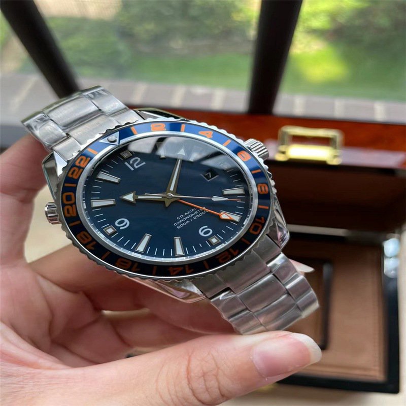 2_Mechanical Watch Vs Hippocampus 600 1/4 Orange Men's Automatic Mechanical Fine Steel Strip Ceramic