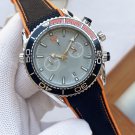 2_Oujia Haima 2023 New Full Function Quartz Belt Men's Chronograph High A Watch Tape Watch