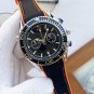 9_Oujia Haima 2023 New Full Function Quartz Belt Men's Chronograph High A Watch Tape Watch