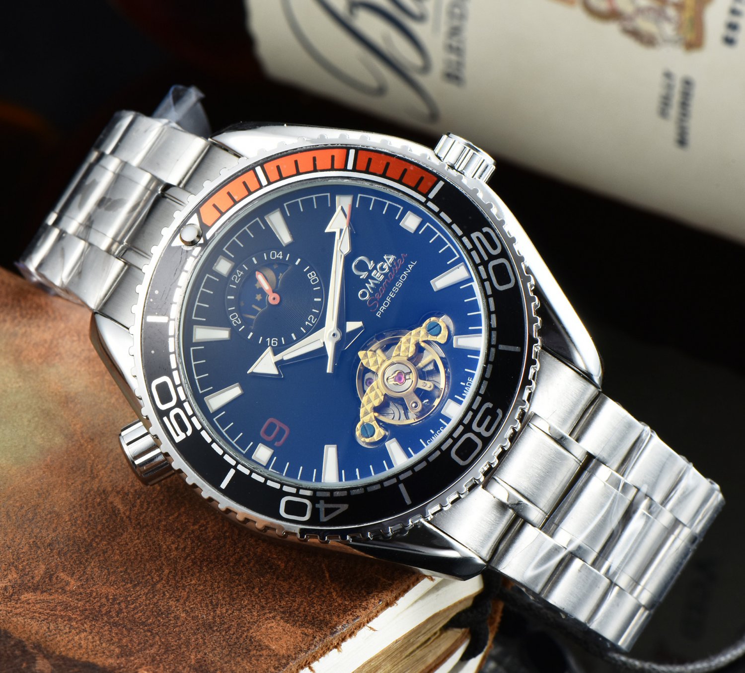 1_Automatic Mechanical Watch European Hippocampus Tourbillon Star Automatic Mechanical Watch