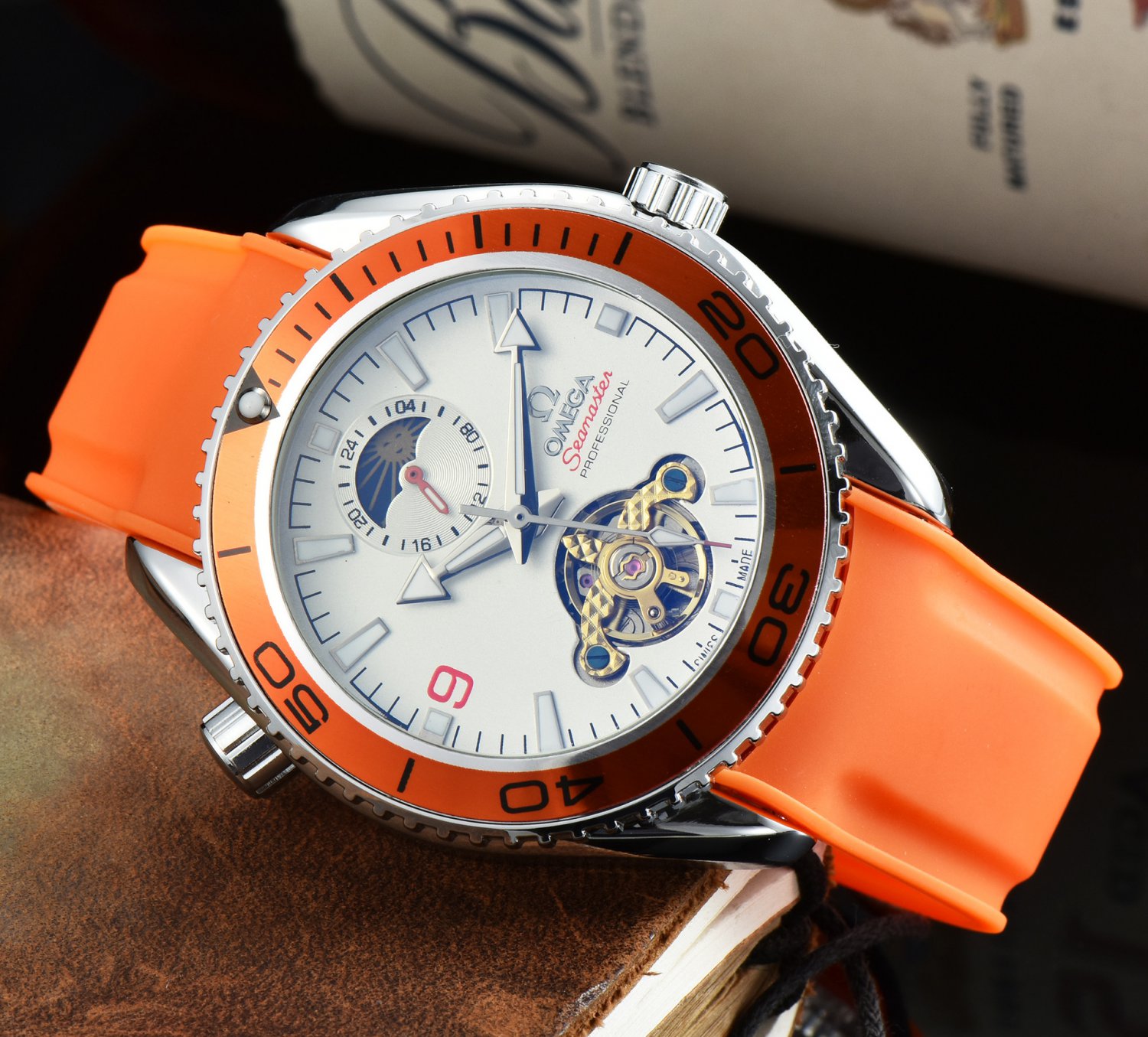 13_Automatic Mechanical Watch European Hippocampus Tourbillon Star Automatic Mechanical Watch