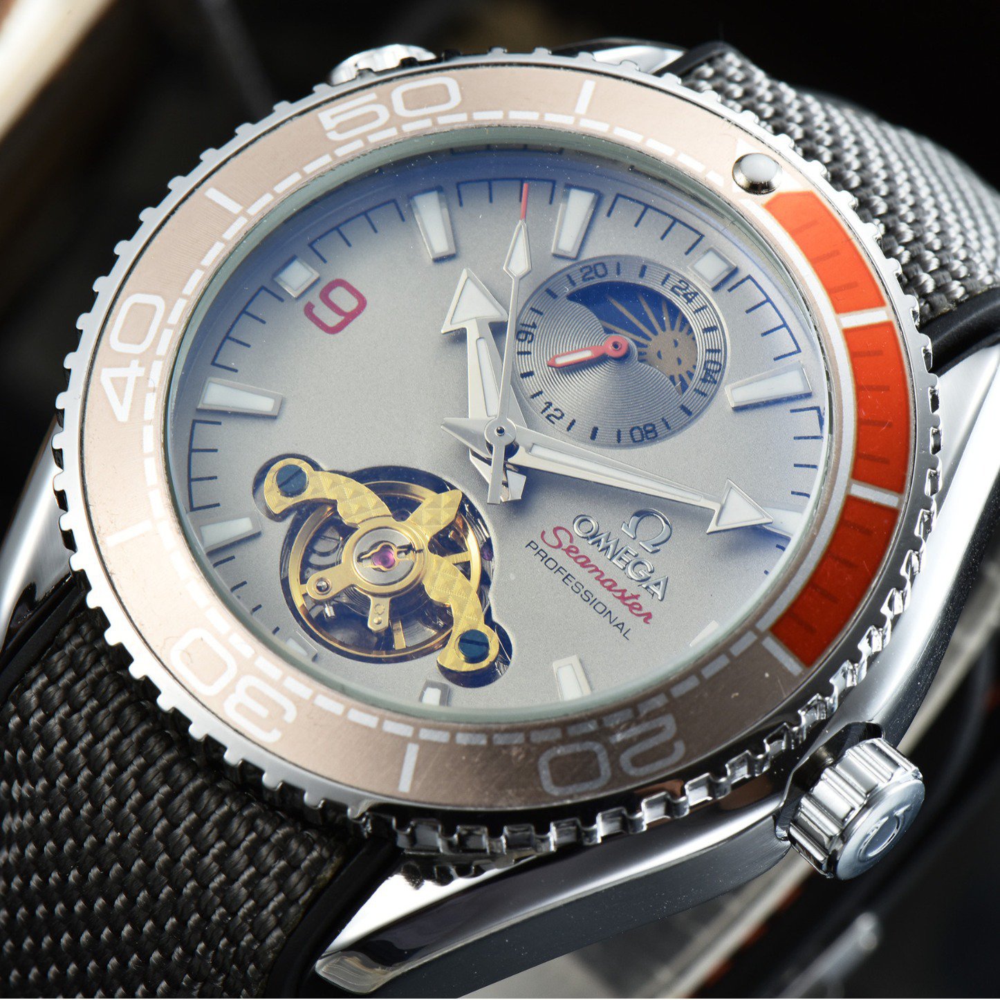 18_Automatic Mechanical Watch European Hippocampus Tourbillon Star Automatic Mechanical Watch