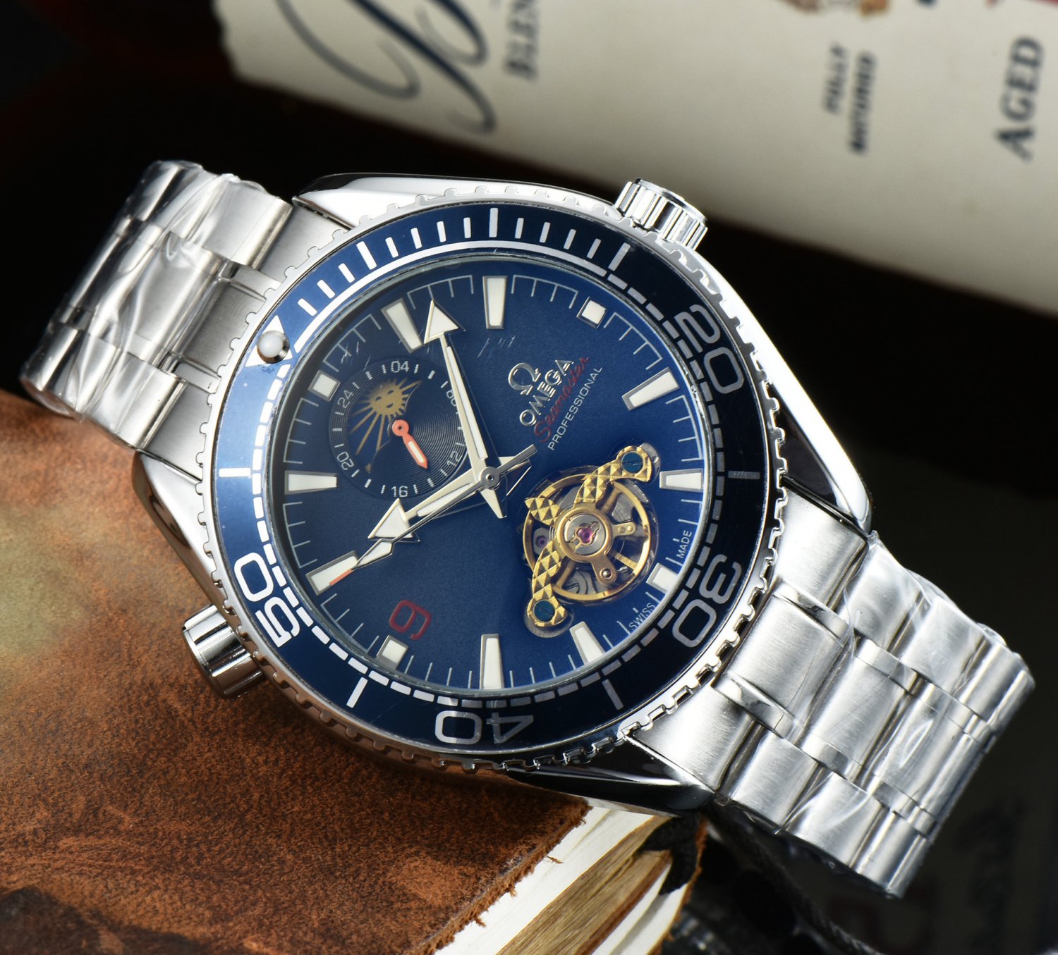 4_Automatic Mechanical Watch European Hippocampus Tourbillon Star Automatic Mechanical Watch
