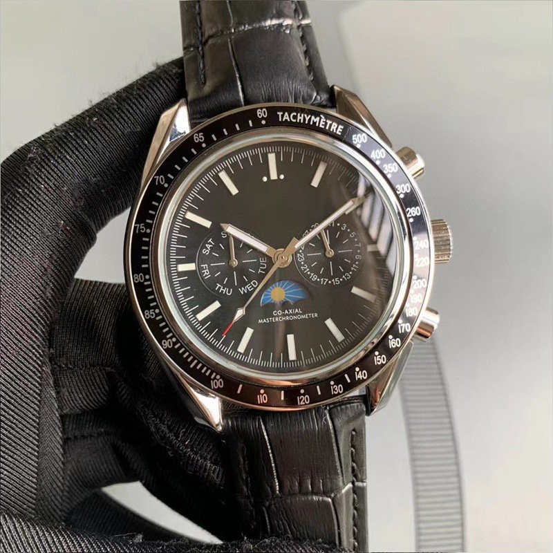 12_Automatic Mechanical Watch Oujia Chaoba Five-Pin Automatic Mechanical Watch Stainless Steel Blue 