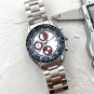 5_Quartz Watch Europa Six-Pin Full-Function Quartz Watch Chronograph Men's Stainless Steel Strap