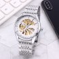 10_Automatic Mechanical Watch European Hippocampus Hollow Three-Needle Full-Function Mechanical Auto
