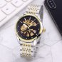 13_Automatic Mechanical Watch European Hippocampus Hollow Three-Needle Full-Function Mechanical Auto