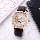 1_Quartz Watch Fire Selling European Mechanical Leather Large Flywheel Steel Constellation Series Wa