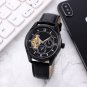 3_Quartz Watch Fire Selling European Mechanical Leather Large Flywheel Steel Constellation Series Wa