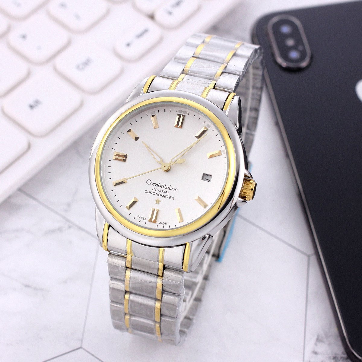 7_Automatic Mechanical Watch Fire Selling European Machinery Steel Band Watch