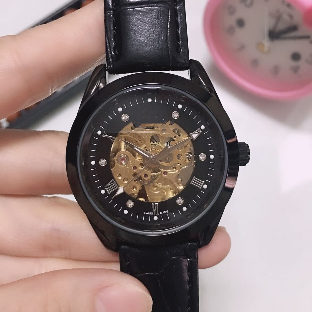 1_Automatic Mechanical Watch Large Flywheel 5 Pin Full Function Mechanical Brand Belt Watch