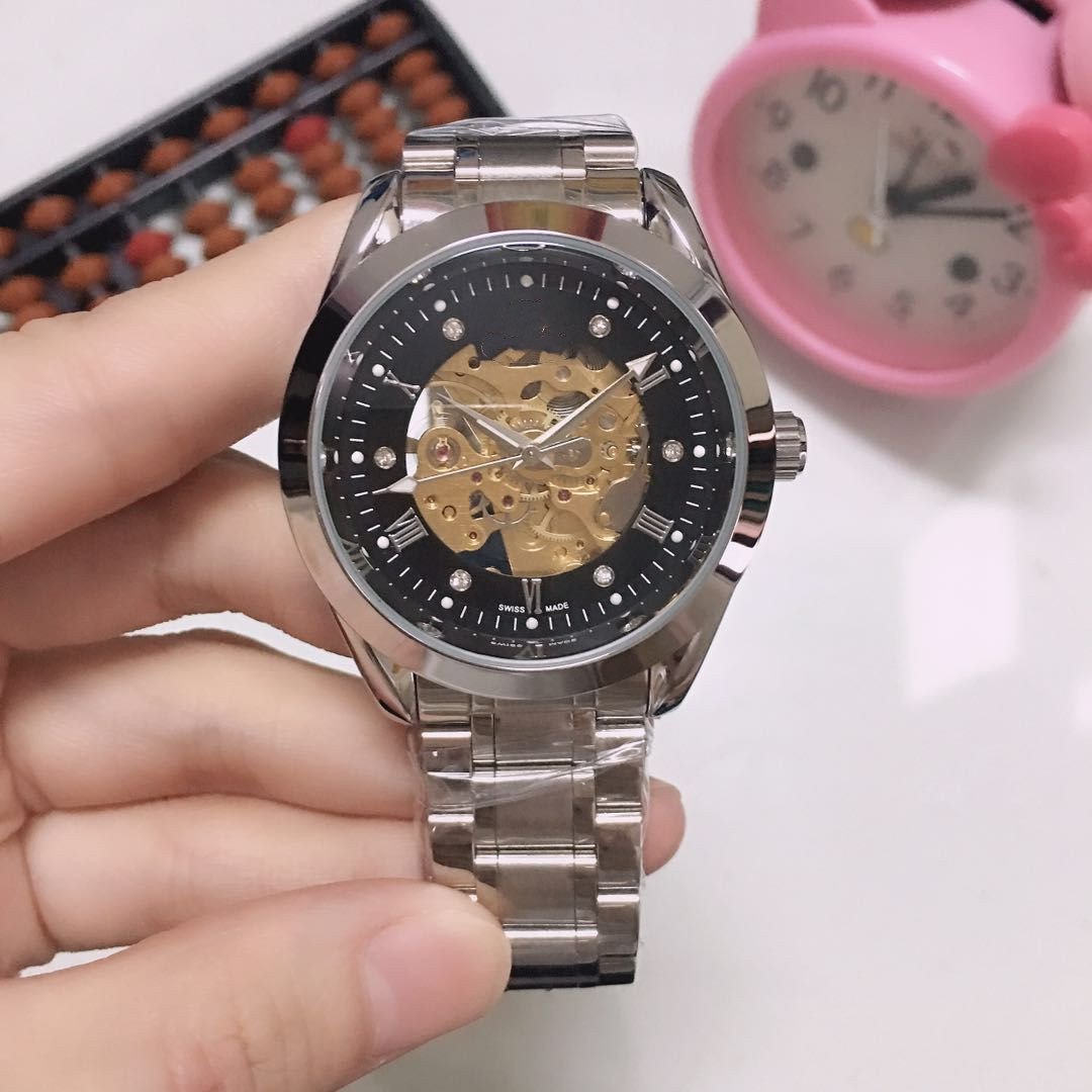 12_Automatic Mechanical Watch Large Flywheel 5 Pin Full Function Mechanical Brand Belt Watch