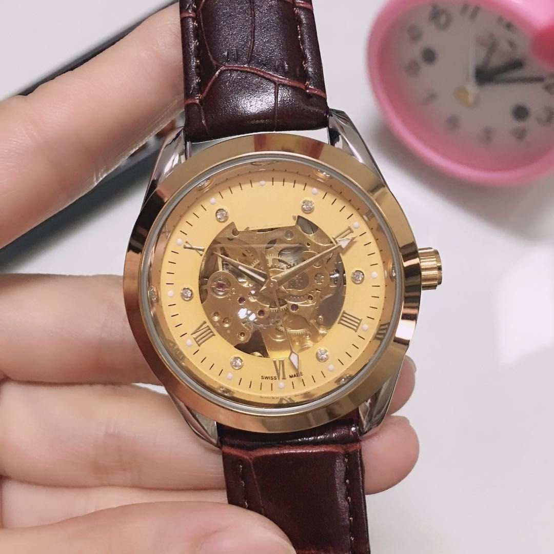 2_Automatic Mechanical Watch Large Flywheel 5 Pin Full Function Mechanical Brand Belt Watch