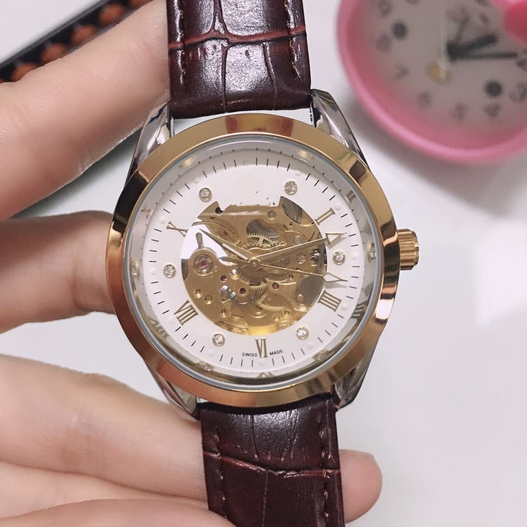 3_Automatic Mechanical Watch Large Flywheel 5 Pin Full Function Mechanical Brand Belt Watch