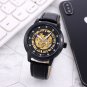 10_Automatic Mechanical Watch European Hippocampus Hollow Dial Men's Steel Band Mechanical Watch