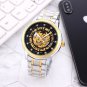 12_Automatic Mechanical Watch European Hippocampus Hollow Dial Men's Steel Band Mechanical Watch