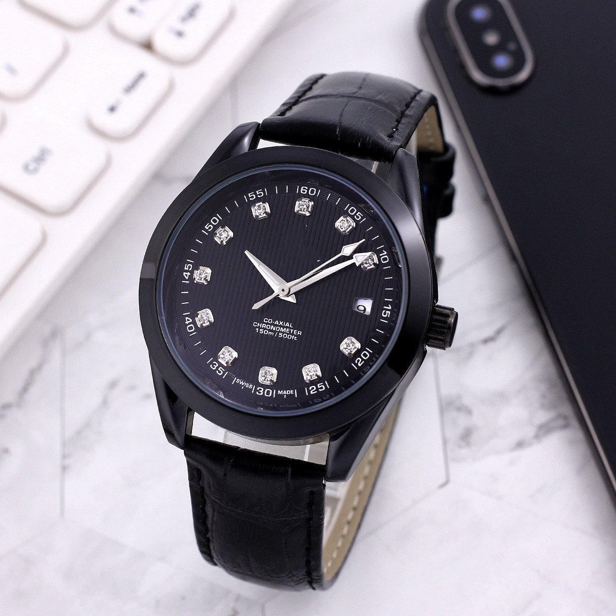 1_Automatic Mechanical Watch European Brand Flower Men's Mechanical Watch Trend Three-Pin