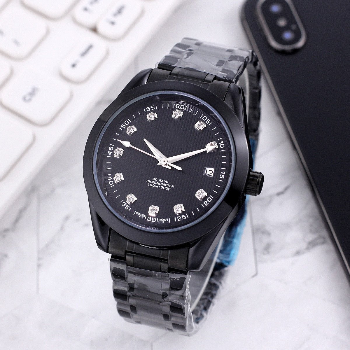 7_Automatic Mechanical Watch European Brand Flower Men's Mechanical Watch Trend Three-Pin