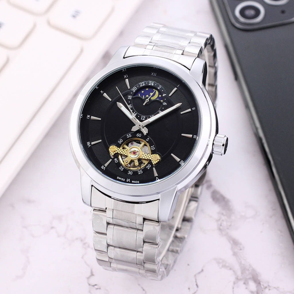 12_Automatic Mechanical Watch European Hippocampus Tourbillon Star Mechanical Steel Men's Watch