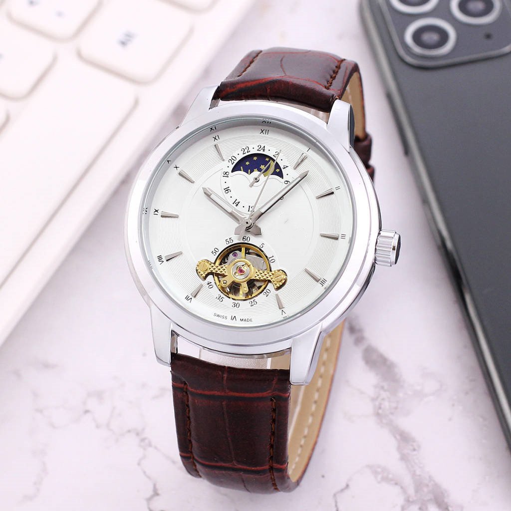 5_Automatic Mechanical Watch European Hippocampus Tourbillon Star Mechanical Steel Men's Watch