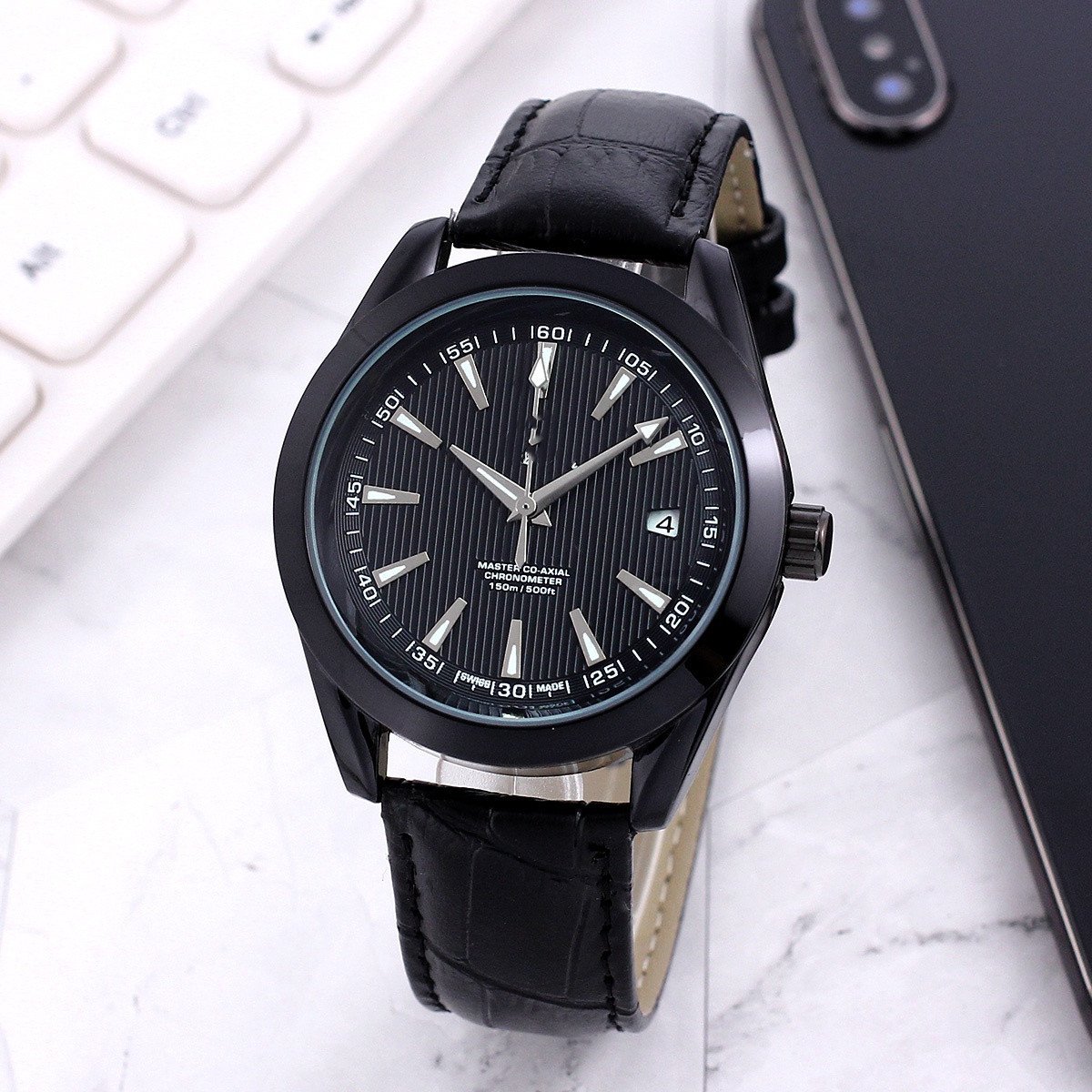 1_Automatic Mechanical Watch Oujia Haima Three-Pin Automatic Mechanical Watch Steel Band Watch