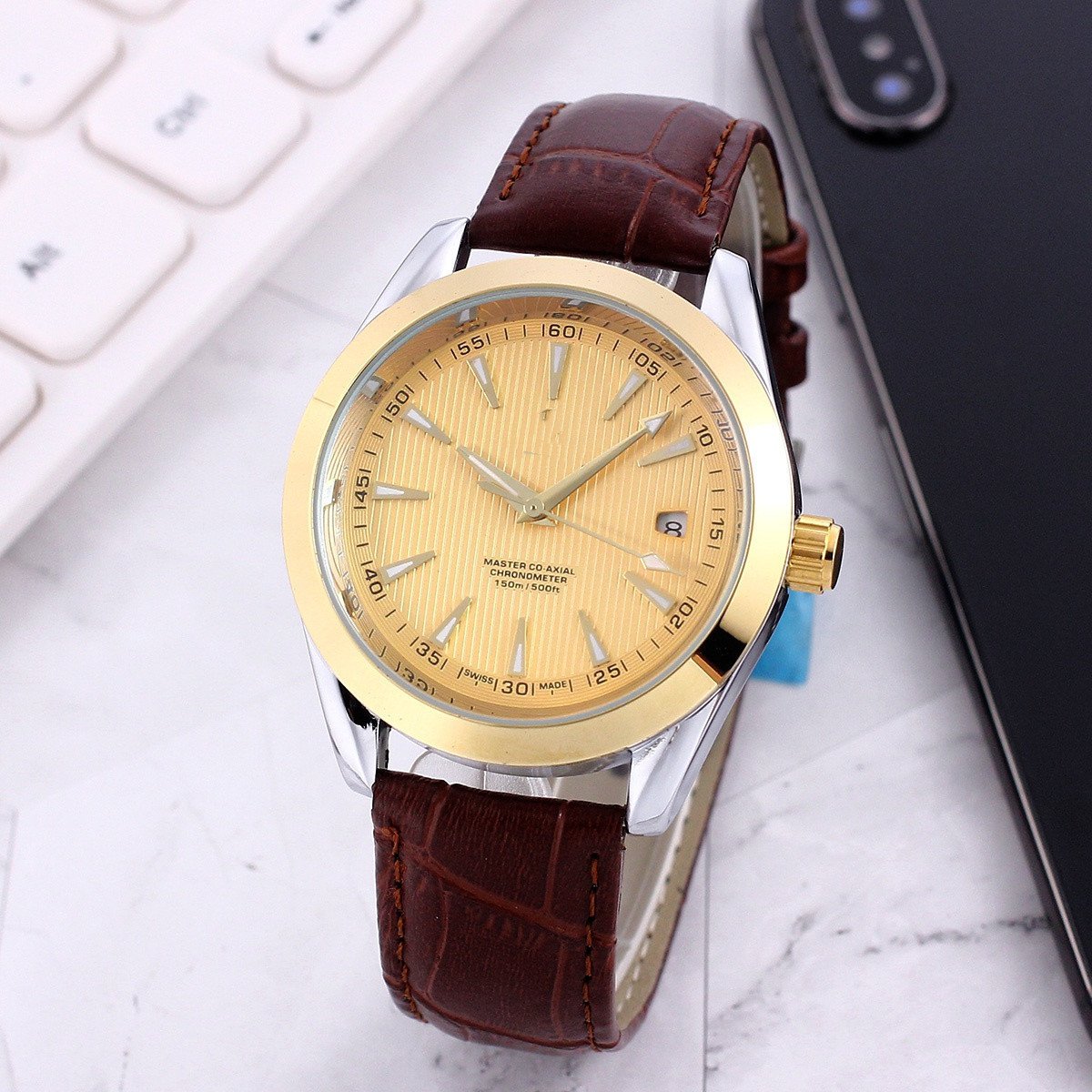 2_Automatic Mechanical Watch Oujia Haima Three-Pin Automatic Mechanical Watch Steel Band Watch