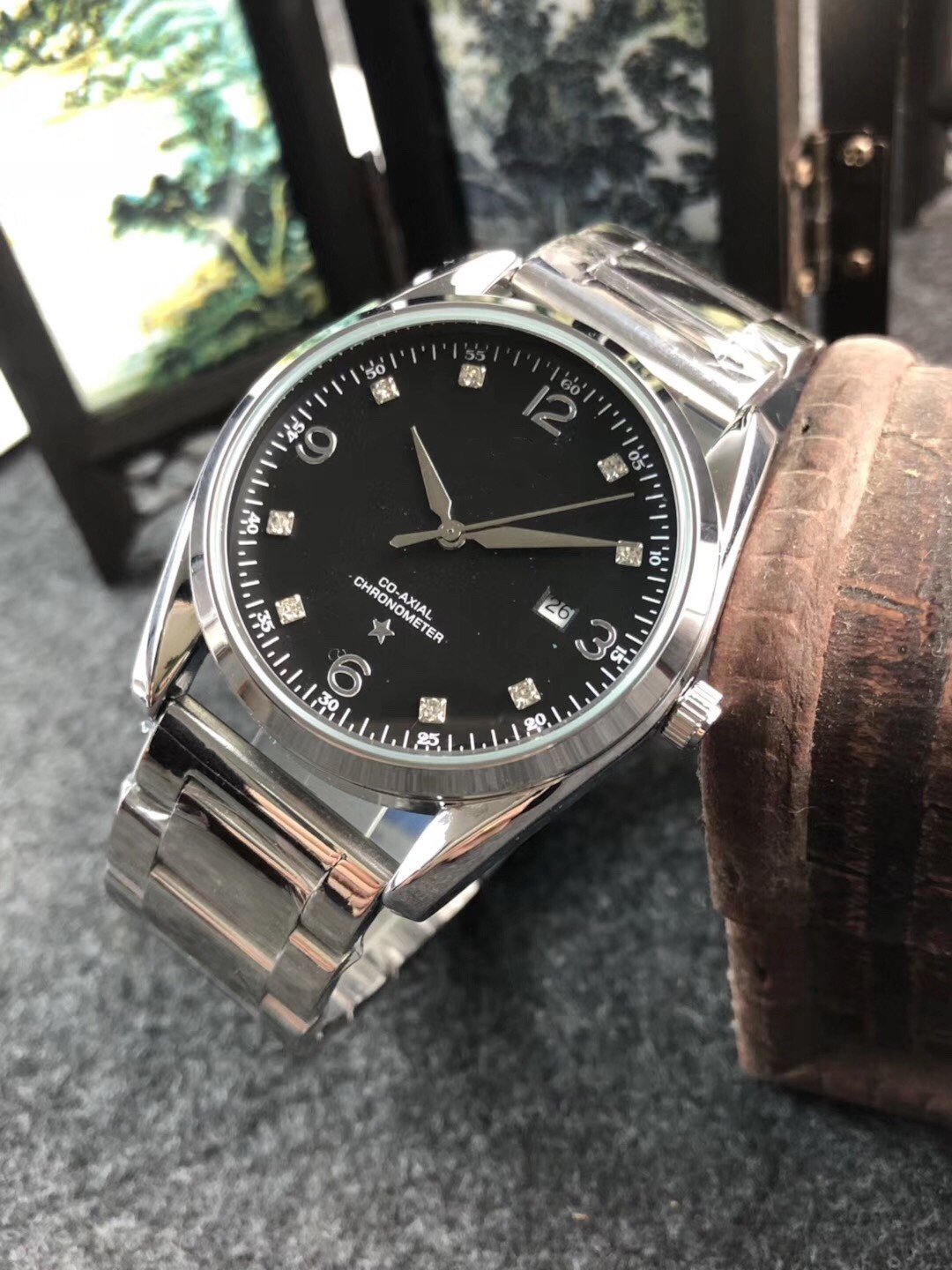 5_Quartz Watch Men's Three-Pin Quartz Watch Centennial Alloy Steel Case With Calendar Function Hot S