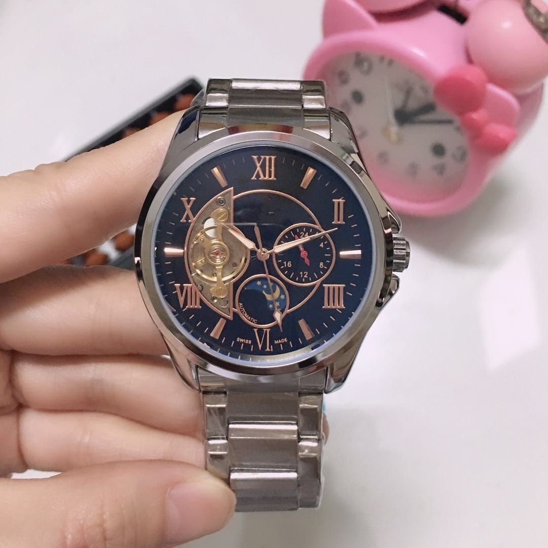 5_Automatic Mechanical Watch Glass Mirror Men's Full 007 Automatic Manipulator