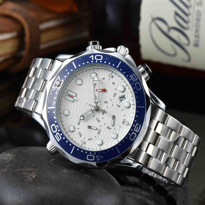 7_Six-Pin Full-Function Chronograph European Men's Watch
