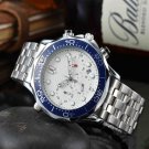 7_Six-Pin Full-Function Chronograph European Men's Watch