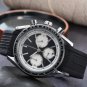 7_Quartz Watch Europa Six-Pin Tape Three-Eye Men's Sports Tape Timing 40Mm
