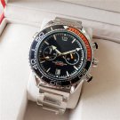 1_New Hot Selling European Brand Seahorse Five-Pin Steel Band Men's Quartz Watch