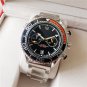 1_New Hot Selling European Brand Seahorse Five-Pin Steel Band Men's Quartz Watch