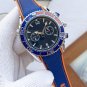 1_Quartz Watch European Hippocampus Five-Pin Waterproof Luminous Calendar Quartz Watch Steel Band Wa
