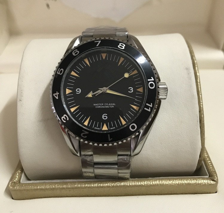 Factory In Stock Automatic Mechanical Waterproof Mechanical Watch Black Casual Men's European Round 