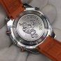 Orange Circle Black Face_Automatic Mechanical Watch European Hippocampus Five-Needle Orange Ring Aut