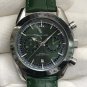 Green Butyl Black Eyes_Auto Mechanical Watch European Hippocampus Five-Needle Black Eye Automatic Me