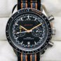 Black Black And White Grid_Automatic Mechanical Watch European O Super Black And White Automatic Mac