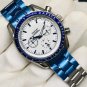 White Face Landing 41Mm_Auto Mechanical Watch Europa Six-Needle Blue Ring White Face Automatic Mecha
