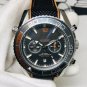Orange Gray_Automatic Mechanical Watch European Hippocampus Five-Needle Orange Grey Automatic Mechan