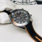 Orange Gray_Automatic Mechanical Watch European Hippocampus Five-Needle Orange Grey Automatic Mechan
