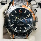 Orange Black_Automatic Mechanical Watch European Hippocampus Five-Needle Orange Black Automatic Mech