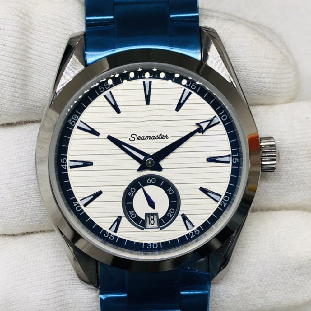 Hippocampus Light Three Blue Side 40Mm_Automatic Mechanical Watch European Haima Light Sanlan Automa